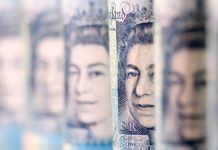 Sterling enjoyed some respite on Tuesday after British economic growth showed no change in the fourth quarter despite market expectations that it would be slower