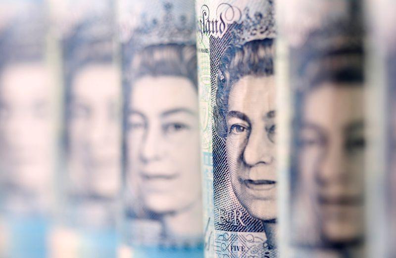 Sterling enjoyed some respite on Tuesday after British economic growth showed no change in the fourth quarter despite market expectations that it would be slower