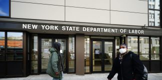New York state Department of Labor office in Brooklyn, New York