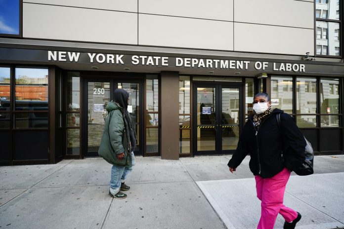New York state Department of Labor office in Brooklyn, New York