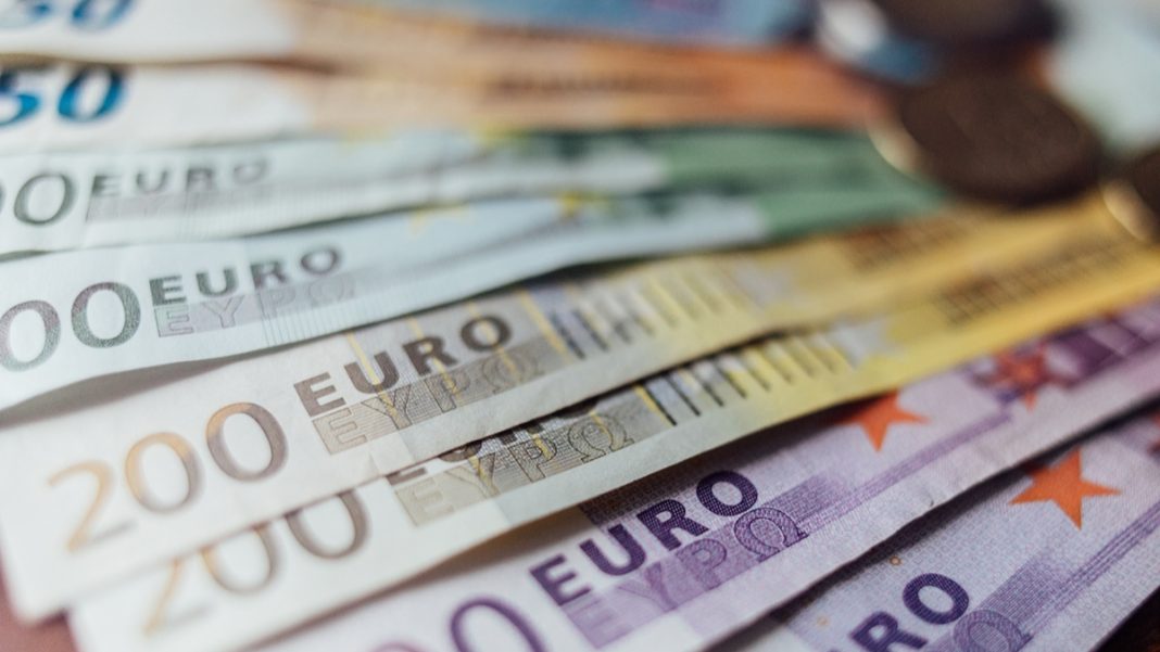 The euro declined to nearly one-week lows marginally above 1.09