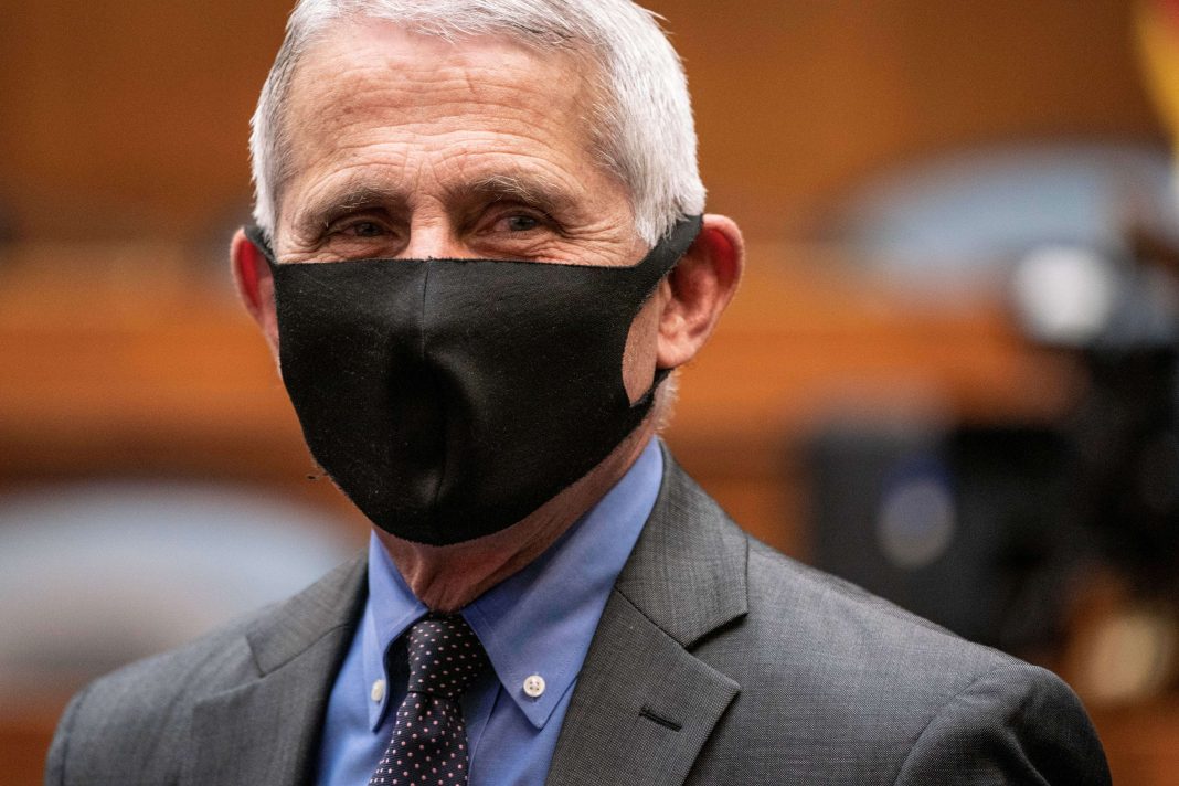 Director of the National Institute for Allergy and Infectious Diseases Dr. Anthony Fauci prepares to testify before the House Committee on Energy and Commerce on the Trump Administration’s Response to the COVID-19 Pandemic, on Capitol Hill in Washington, DC, June